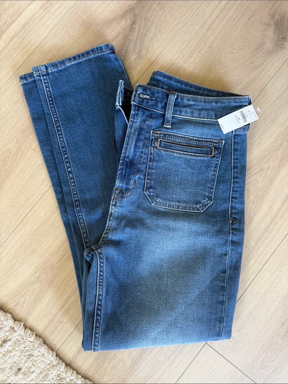 GAP Men’s Slim Straight Jeans in Blue Denim